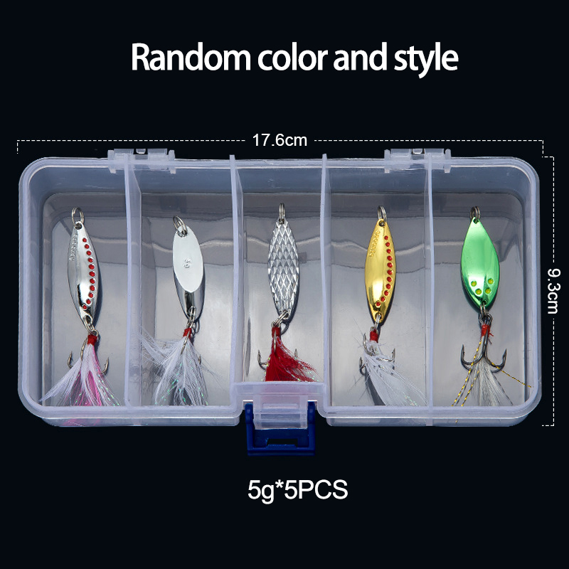 Fishing Lure Spinnerbait - Cucchiaio di metallo Spinner Richiamo di