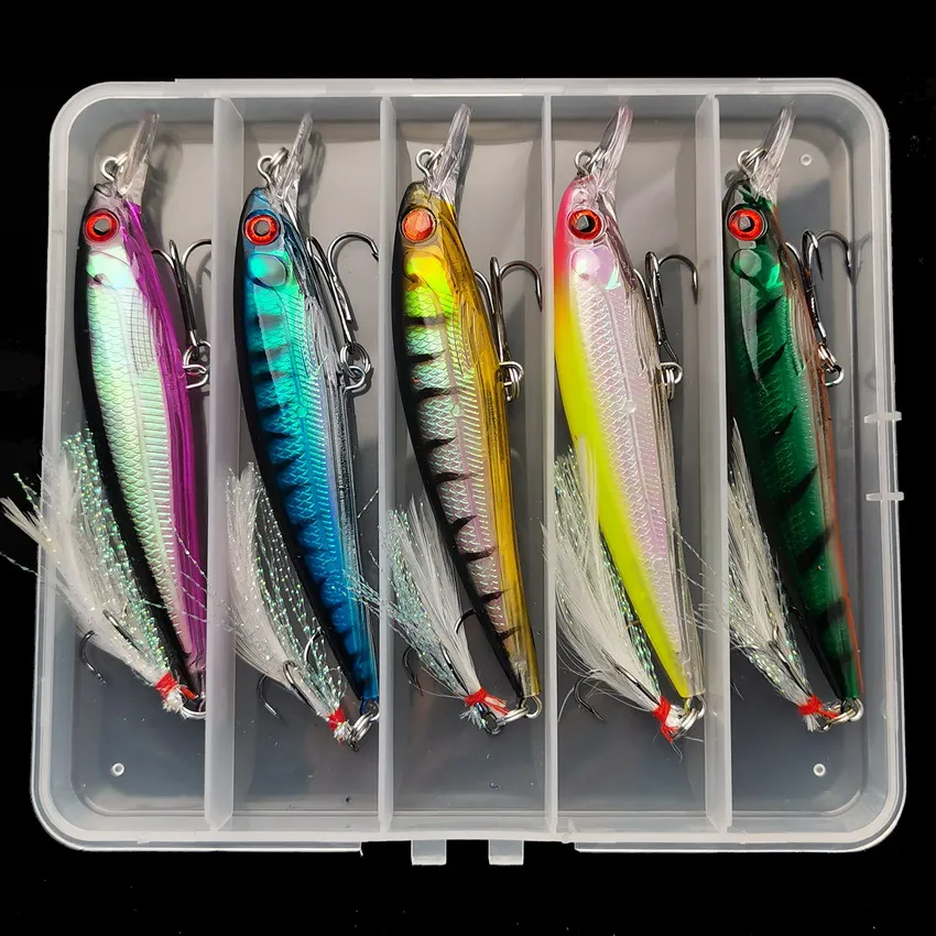 Fishing Lure Box - 5 pz/scatola Laser 3D Eyes Bionic