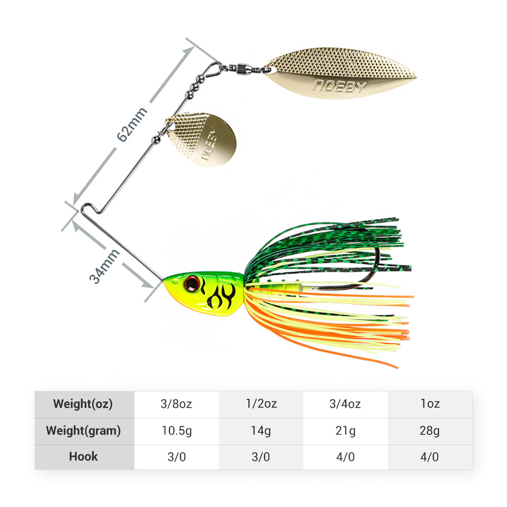 Noeby Spinnerbait 10.5g 14g 21 - Fishing Lure Swimbait recensione e prezzo