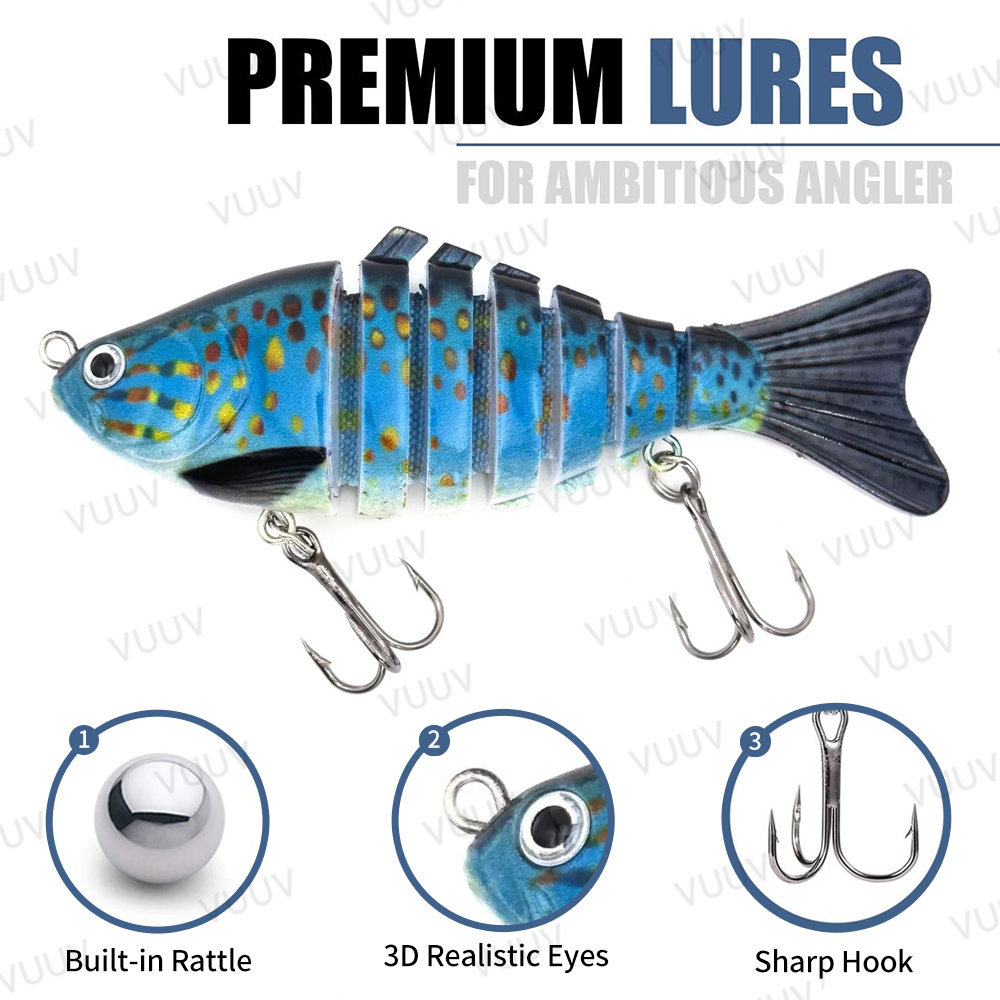 10 pz. Esche Artificiali Swimb - Fishing Lure Swimbait recensione e prezzo
