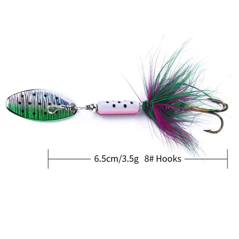 Metallo VIB Esche 1PCS 3.5g Pi - Fishing Lure Spoon recensione e prezzo
