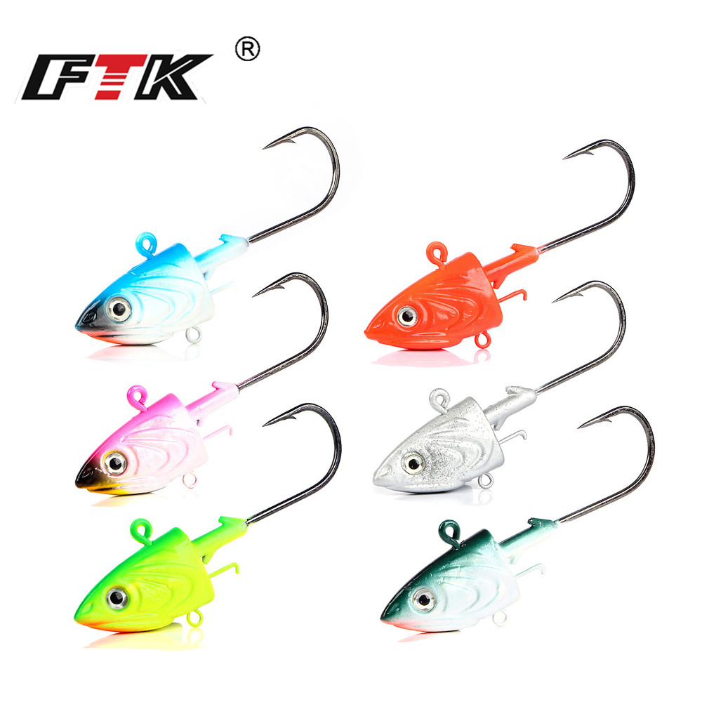 FTK 2PCS Jig Head Amo da pesca - Fishing Lure Soft Plastic recensione e prezzo