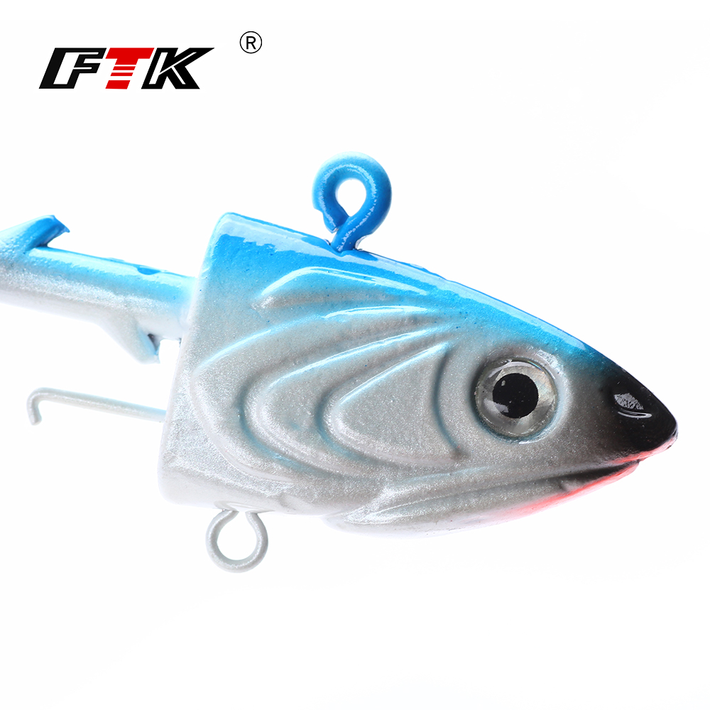 FTK 2PCS Jig Head Amo da pesca - Fishing Lure Soft Plastic recensione e prezzo