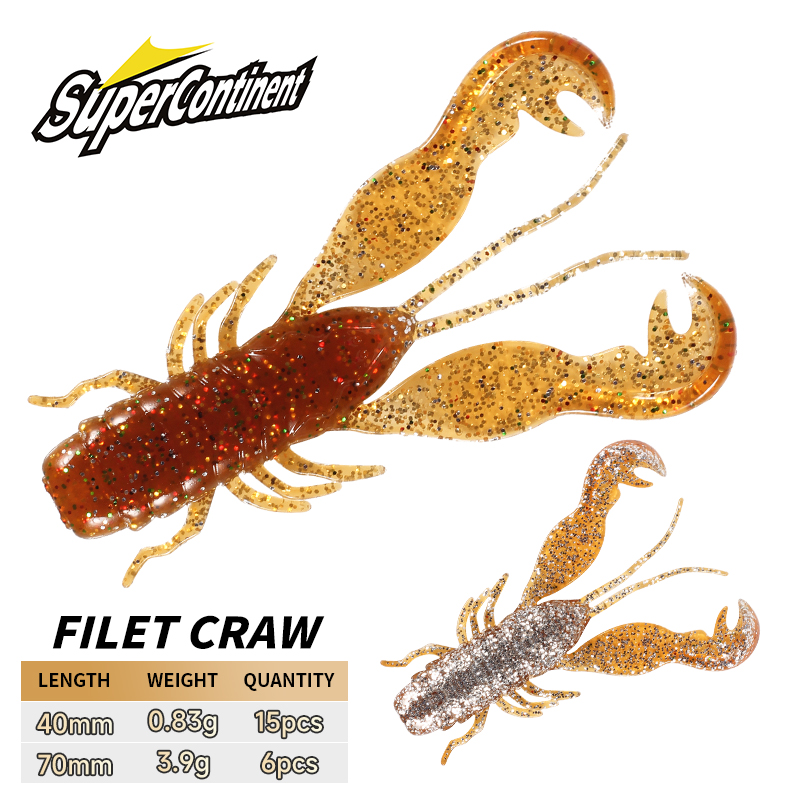 2023 Supercontinent Filet Craw - Fishing Lure Soft Plastic recensione e prezzo